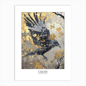 Crow Precisionist Illustration 3 Poster Art Print