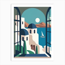 Santorini 5 Art Print