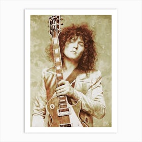 Marc Bolan Music Legend 3 Art Print