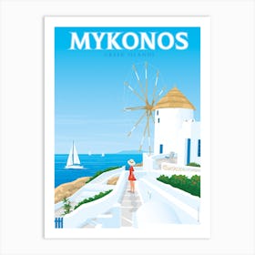 Mykonos Island Greece Art Print