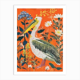 Spring Birds Pelican 3 Art Print