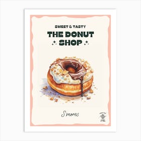 S Mores Donut The Donut Shop 1 Art Print