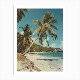 Palm Trees On The Beach III Art Print