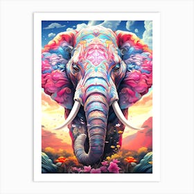 Elephant Painting Art Print