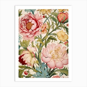 Floral Wallpaper 383 Art Print