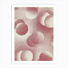 Pink Geometric Abstract Wall Art Print Art Print