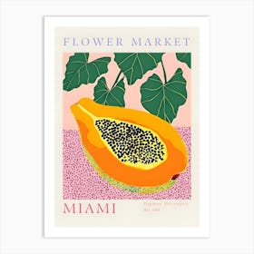 Miami Flower Market Art Print