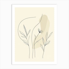 Illustration Of A Pregnant Woman Art Print