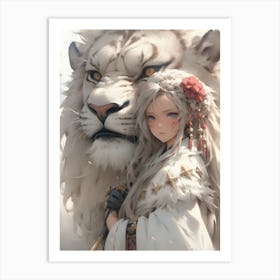 White Tiger 1 Art Print