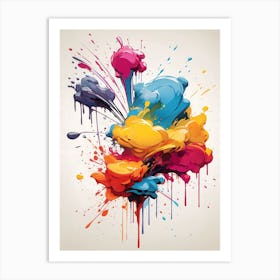 Ink Splash Art Print