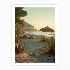 Sunset On The Beach 9 Art Print