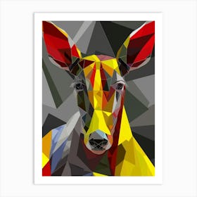 Abstract Deer Art Print