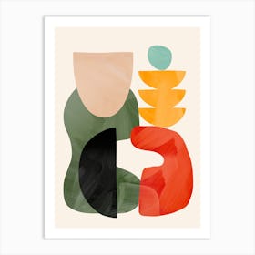 Minimal Abstract Shapes 33 Art Print