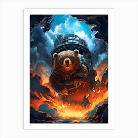 Bear In The Sky Art Print