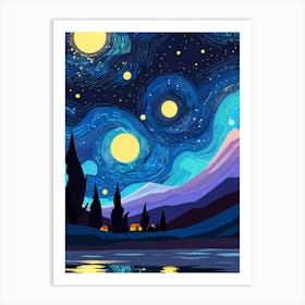 Starry Night 192 Art Print