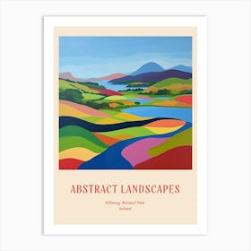 Colourful Abstract Killarney National Park Ireland 1 Poster Art Print
