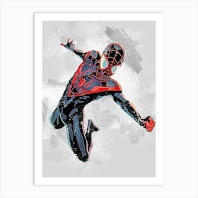 Spider Man Miles Morales Art Print