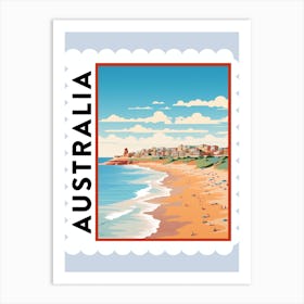 Australia 3 Travel Stamp Poster Art Print