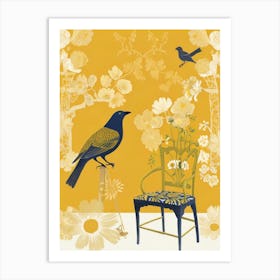 bird and chair Art Print