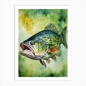 Giant Sea Bass Fish 1 Art Print