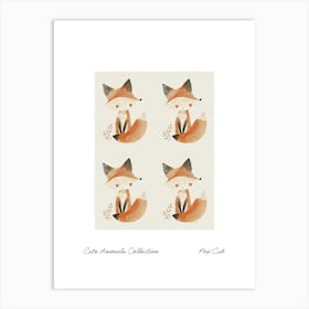 Cute Animals Collection Fox Cub 3 Art Print