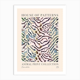 House Of Patterns Crocodile Animal Print Pattern 2 Art Print