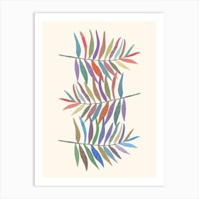 Colorful Leaves Art Print