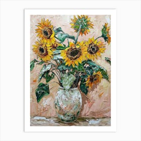 A World Of Flowers Sunflowers 6 Painting Art Print