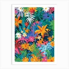 Tropical Flowers 11 Art Print