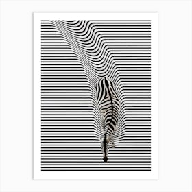 Abstract Zebra Art Print