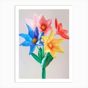 Dreamy Inflatable Flowers Passionflower Art Print