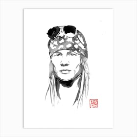 Axel Roses Art Print