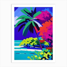 Maafushi Island Maldives Colourful Painting Tropical Destination Art Print