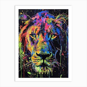Lion Painting 2 Art Print