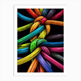 Colorful Ropes 1 Art Print