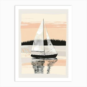 Sailboat On The Water 1 Art Print