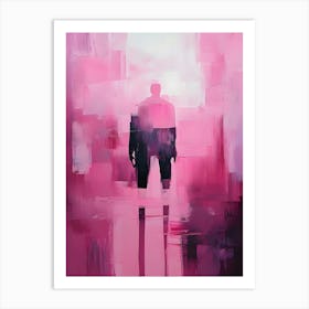 Man In Pink Art Print