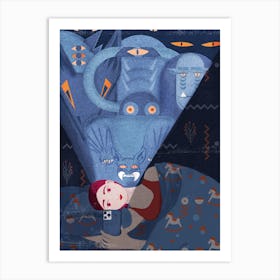 Monsters In The Night Art Print