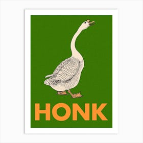 Honk Goose Art Print