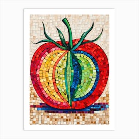 Mosaic Tomato Art Print