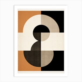 Mid Century Matrix; Geometric Patterns Art Print