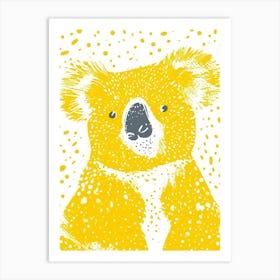 Yellow Koala 1 Art Print