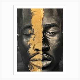 Black And Gold 47 Art Print