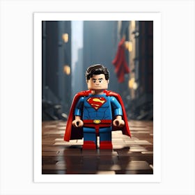 Lego Superman 1 Art Print