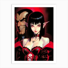 Dracula Vampirella Art Print