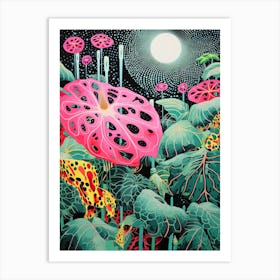 Night In The Garden | Inspired by Yayoi Kusama Art Print