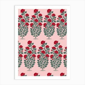 Floral Block Print Poster