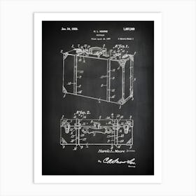 Suitcase Decor, Suitcase Art, Travel Decor, Travel Patent Print, Suitcase Patent, Vintage Suitcase Print, Retro Suitcase Art,Suitcase, Ht2691 1 Art Print