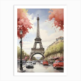 Paris Eiffel Tower art print 1 Art Print