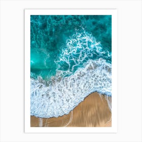 Aerial View Of A Beach 6 Art Print